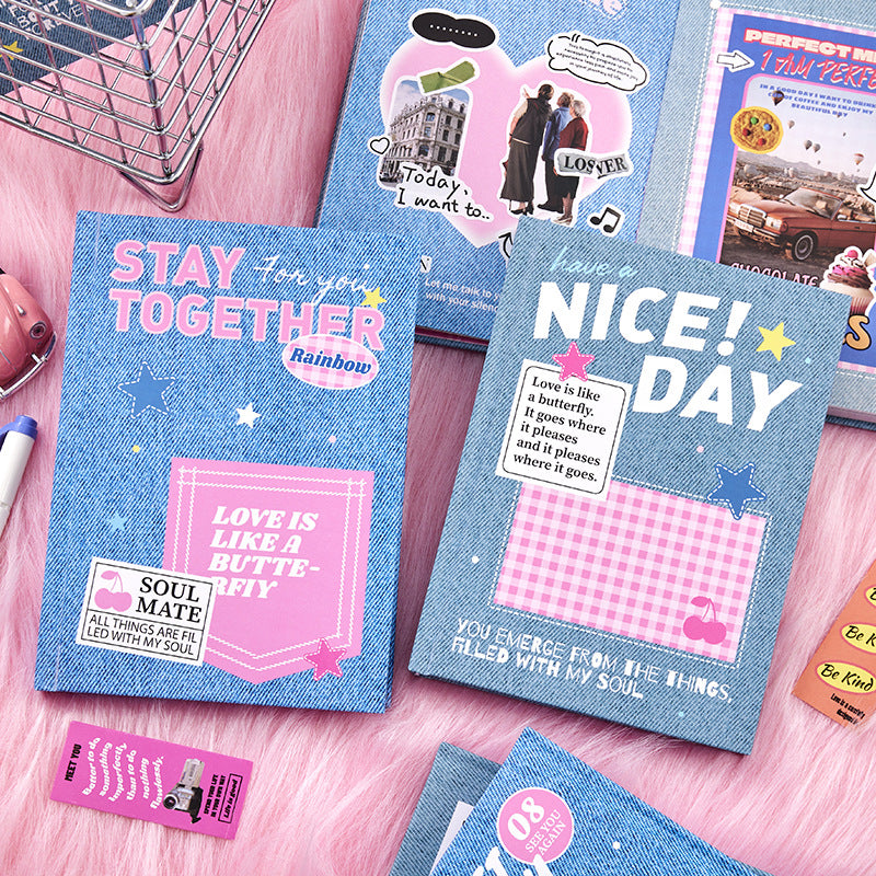 192pcs Y2K Notebook B6 Hardcover Creative Pocket Notebook Notepad 2 Types