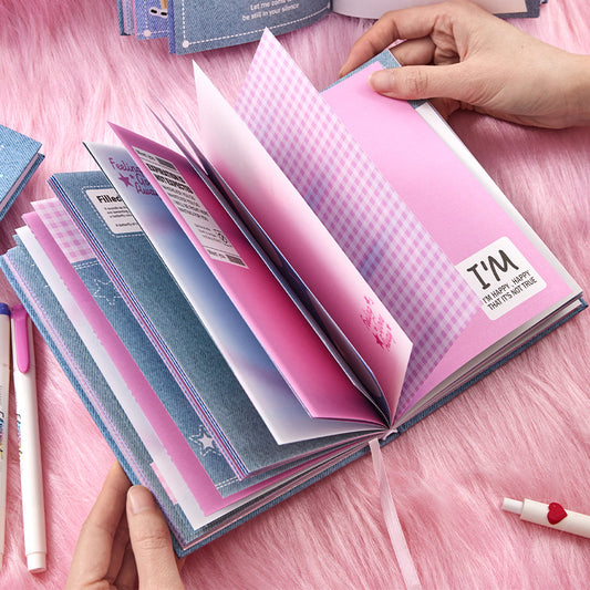 192pcs Y2K Notebook B6 Hardcover Creative Pocket Notebook Notepad 2 Types