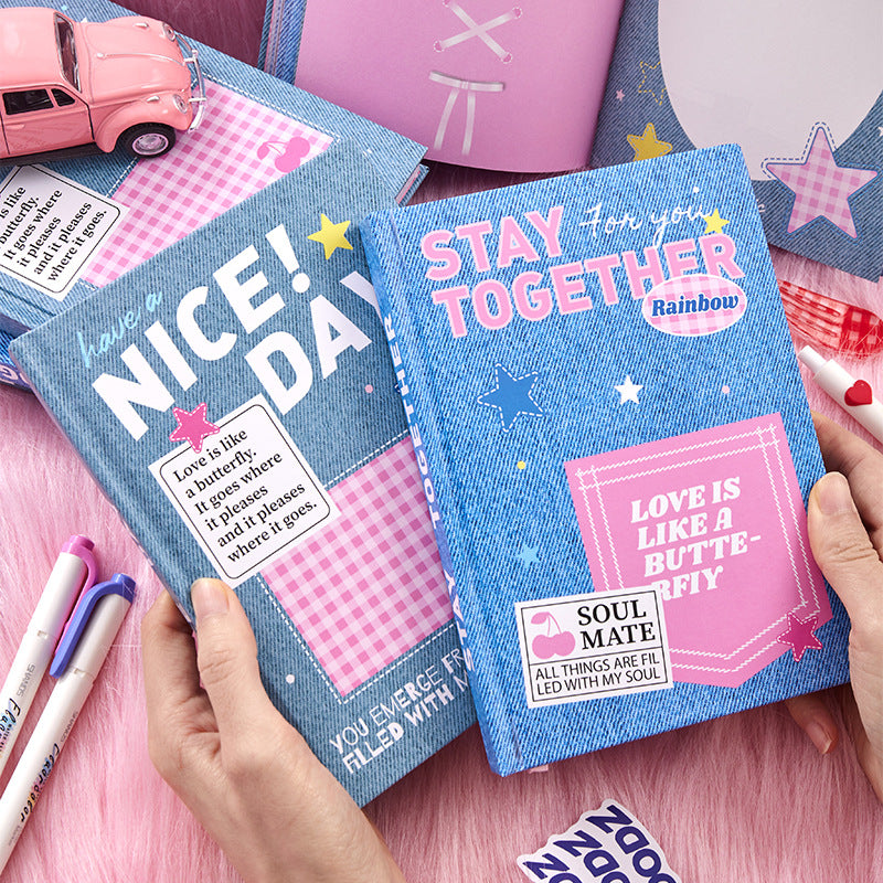 192pcs Y2K Notebook B6 Hardcover Creative Pocket Notebook Notepad 2 Types