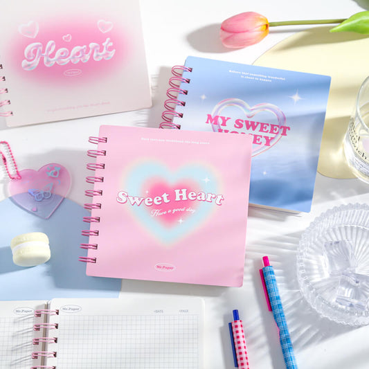 Sweetheart Series Plaid Notebook Hand Accout Summary Notebook Coil Book