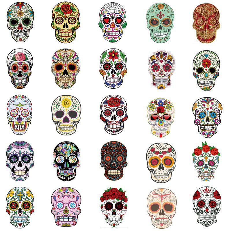 50pcs Halloween Wacky Stickers Decorated Water Bottle Phonecase Pull Box Pumpkin Wacky Waterproof Graffiti Stickers
