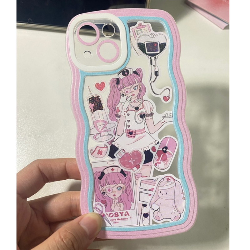 DIY Customized Phone Case Cartoon Anime Characters Stickers Design Handmade Mobile Phone Case Finished Epoxy Mobile Phone Case