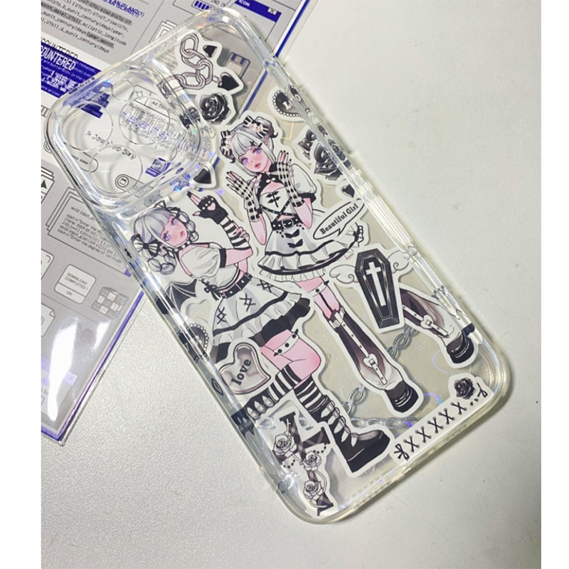DIY Customized Phone Case Cartoon Anime Characters Stickers Design Handmade Mobile Phone Case Finished Epoxy Mobile Phone Case
