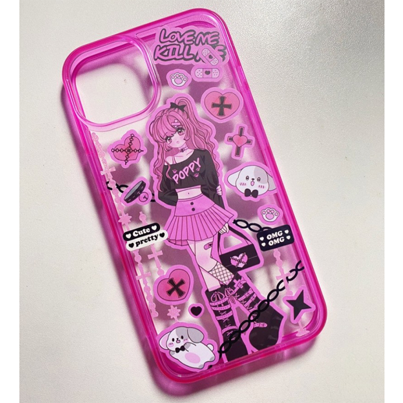DIY Customized Phone Case Cartoon Anime Characters Stickers Design Handmade Mobile Phone Case Finished Epoxy Mobile Phone Case