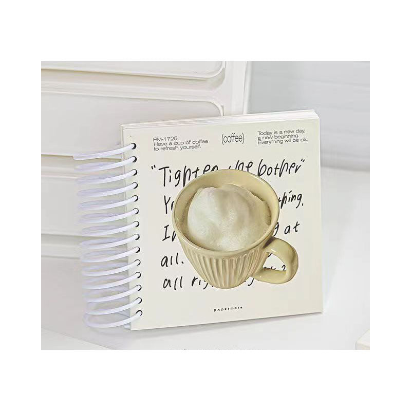 Salt Sliced Toast Hand Account Collage Book Donut Dessert Notebook Large Coil Decoration Book