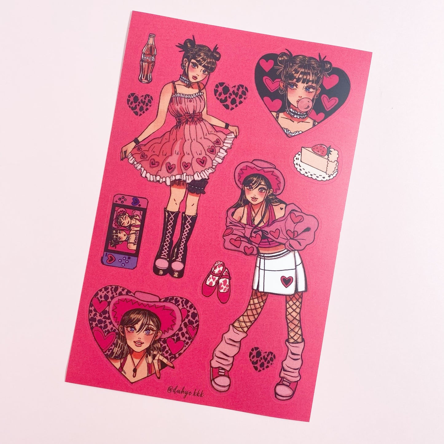 DIY Cute Painting Decoration Material Stickers Character Sticker