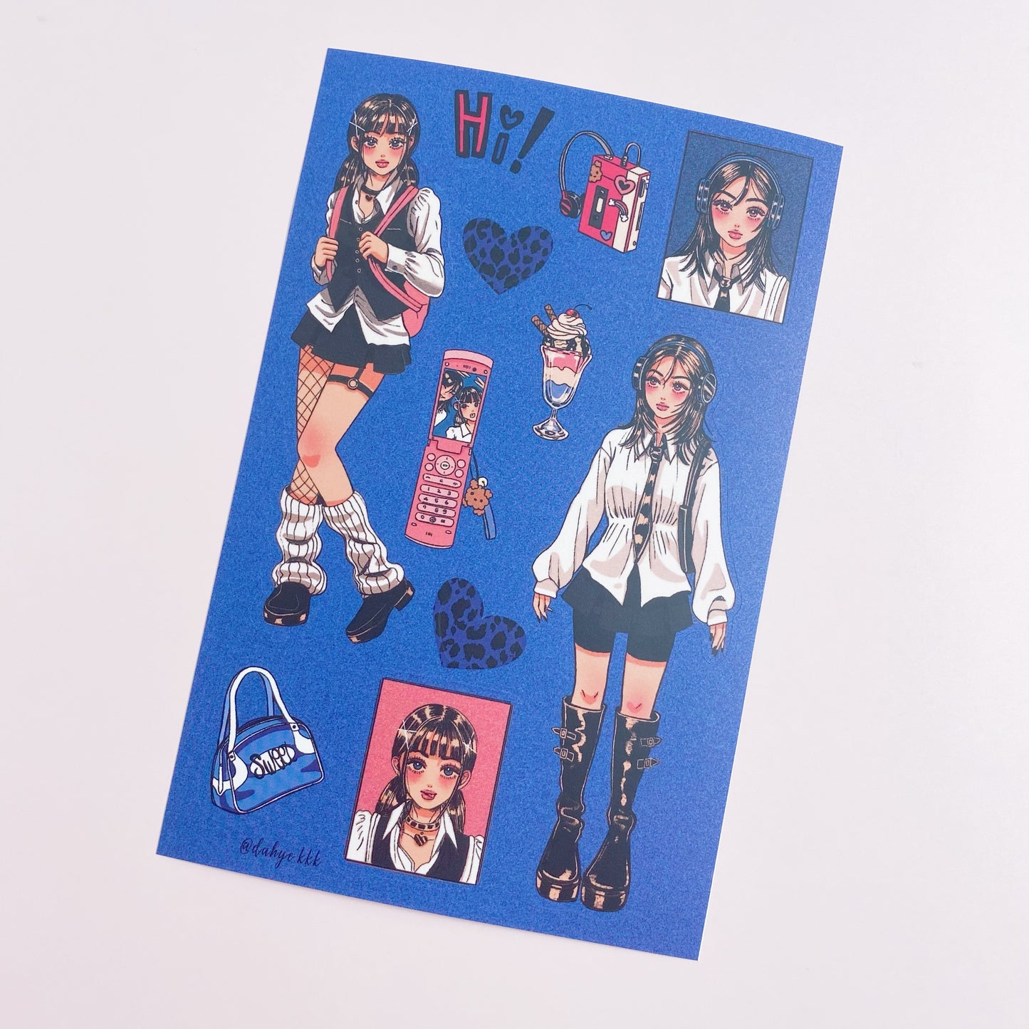 DIY Cute Painting Decoration Material Stickers Character Sticker