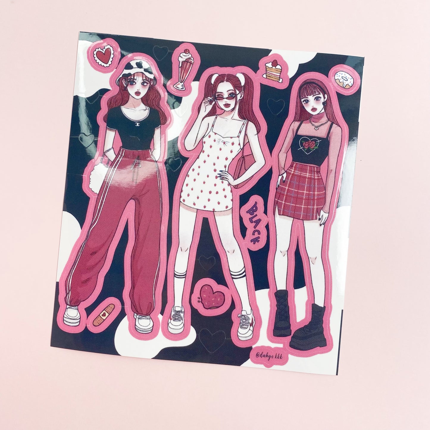 DIY Cute Painting Decoration Material Stickers Character Sticker