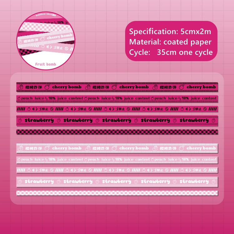 Love bell Laser Sticker Gradient Warning Line Hand Account Goo Card Deco Sticker Roll Material