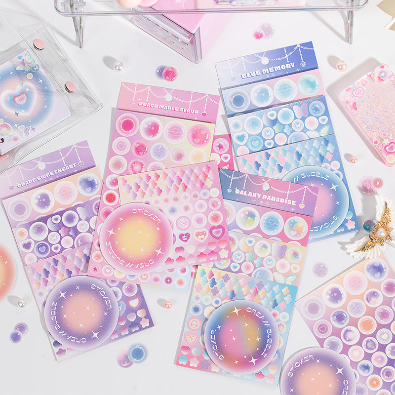 Colorful Big Bubbles DIY Handbook Decoration Stickers