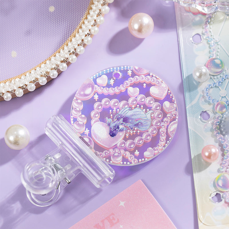 DIY Pearl Diary Goo Card Stickers Deco Hand Accout Stickers
