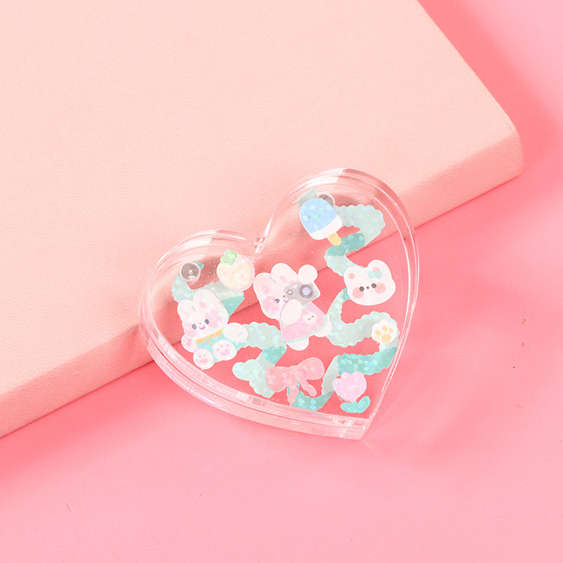 DIY Transparent Acrylic Toploader Magnetic Photo Frame Card Brick Sticker Square Goo Card Bricks