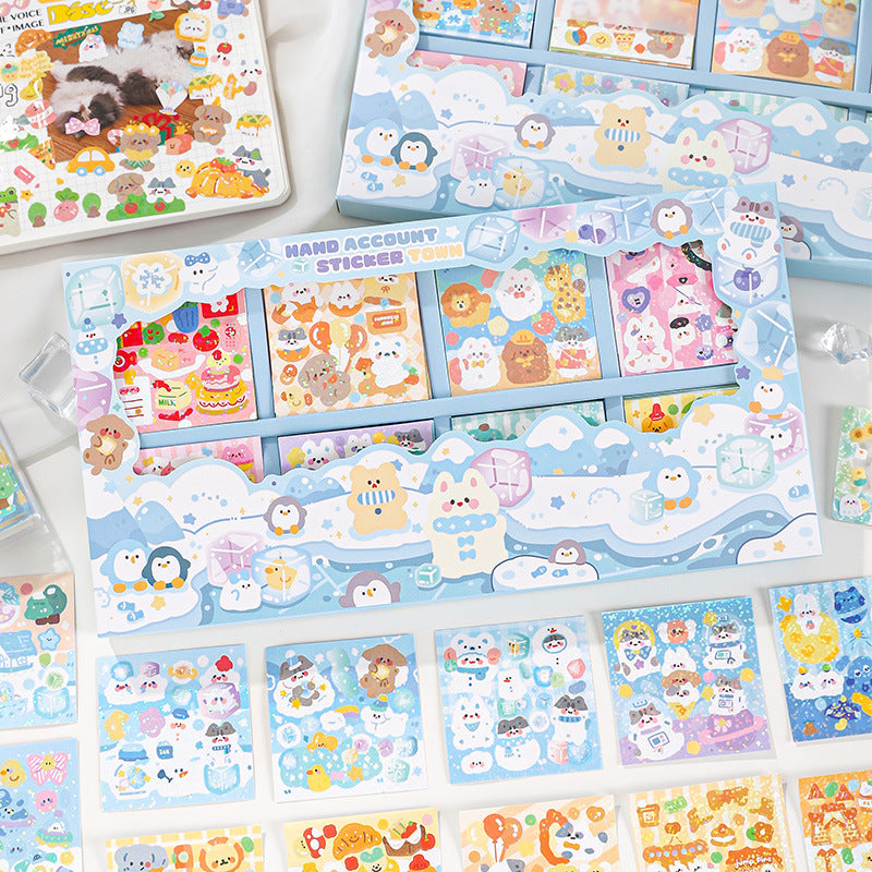 Goo Card Sticker Gift Box Cute Cartoon Decorative Sticker