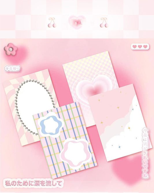 Full-Color Inner Page Cherry Sticker Hand Book Loose-Leaf Square Hand Account Book Cherry Binder Color Illustration Inner Page Diary Notebook