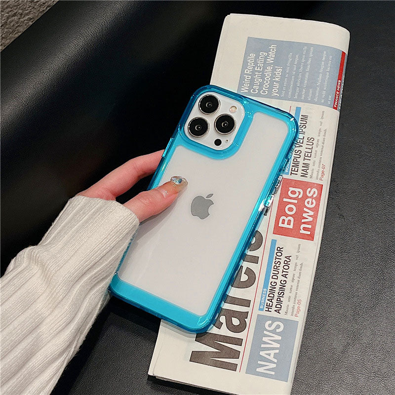 Transparent Acrylic Space Case Suitable For iPhone 13 Phone case iPhone11/12Pro Max Hard Case XS Large Hole