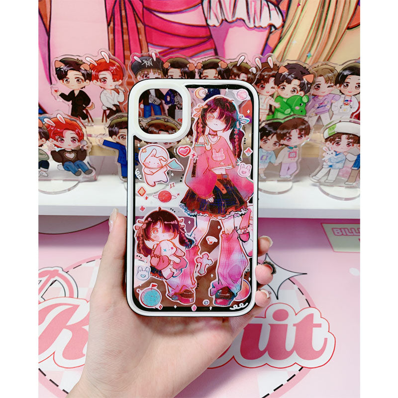 Sweet Asia Girls Goo Card Stickers Goo Box Handbook Decorative Stickers