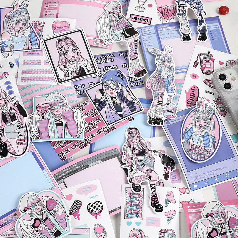 Heartwarming Moment Series Cartoon Comic Characters Sticker Pack