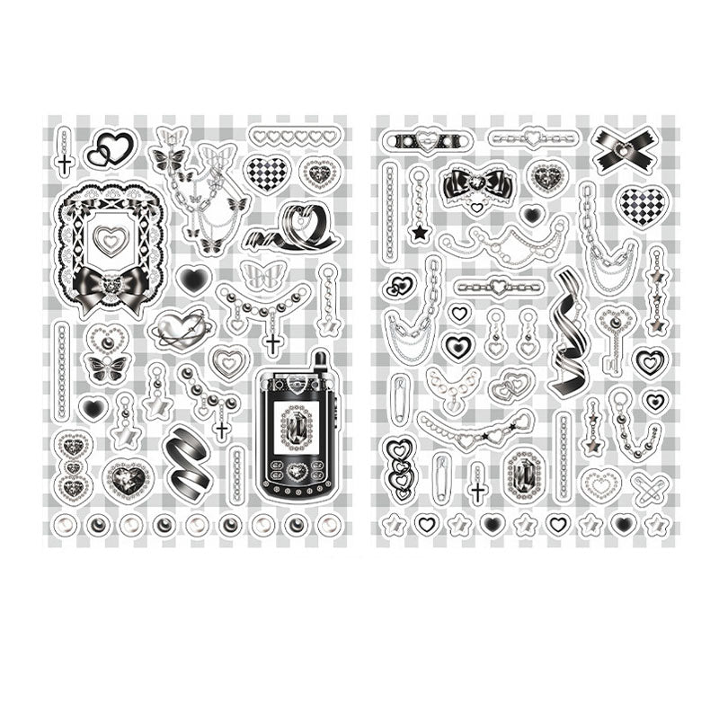 PaperMore Sticker Pet Game Machine Series Cute Comic Style DIY Hand Account Material 2pcs 4 Types