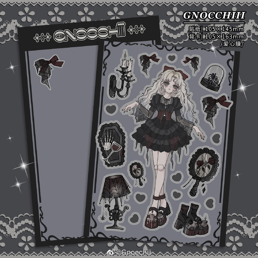 Society Ddark Sub-Sweet Characters Domi Stickers Embellished Hand Account Diy Decoration