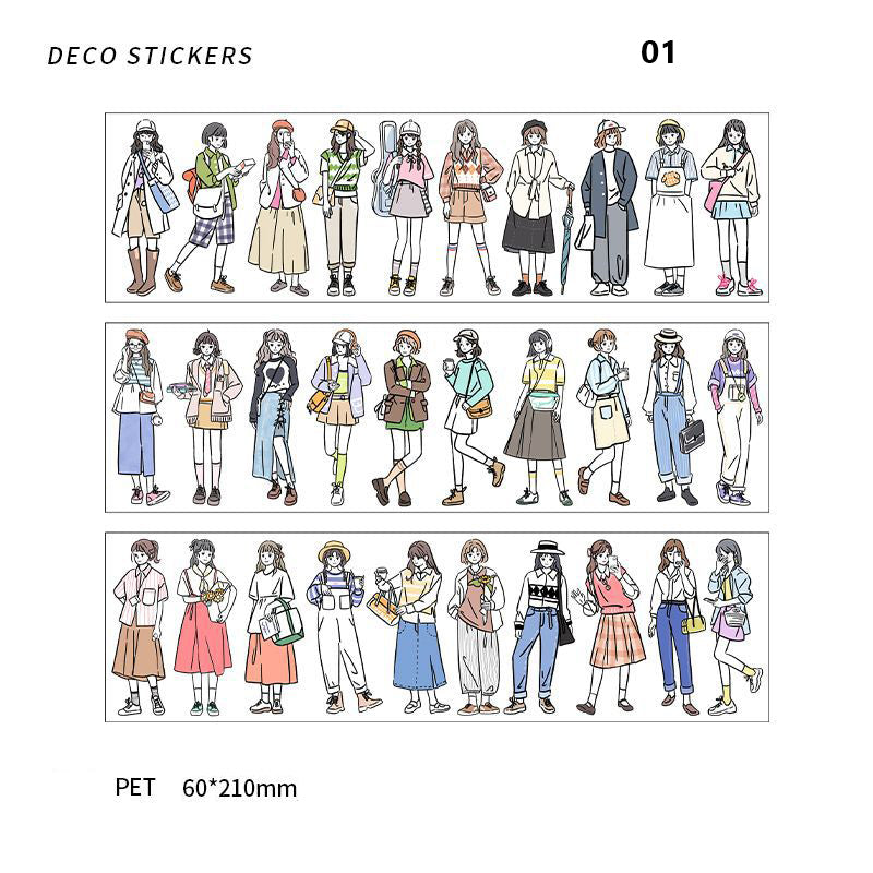 Infeel.Me Gentle Past Series PET Character Deco Sticker