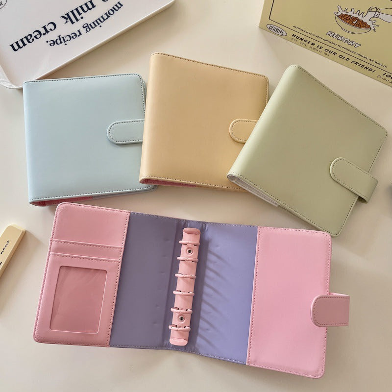 Card Book Color Matching Version Square Binder Collage Transparent PVC Card Book Two-In-One