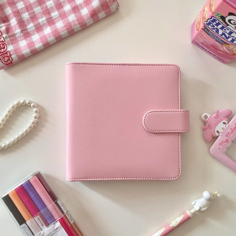 Card Book Color Matching Version Square Binder Collage Transparent PVC Card Book Two-In-One
