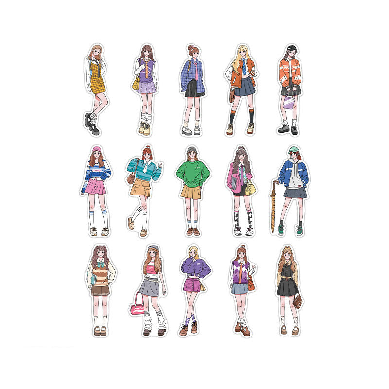 Sticker Pack Romantic Life Home Series Korean Girls Dress Up DIY Pocket Account 4 materials