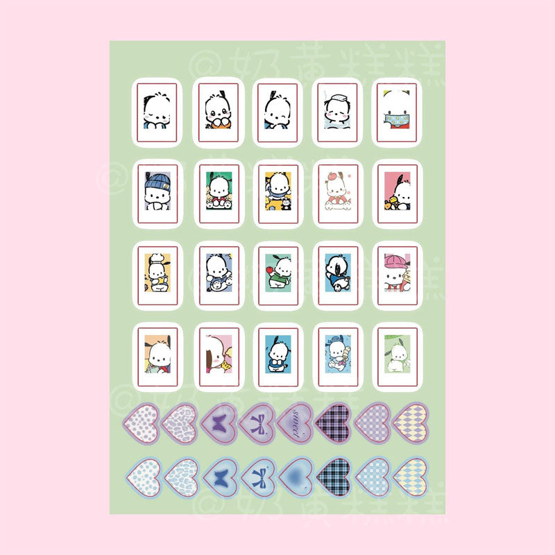 Sanrio Goo Card Sticker Kulomi Melody Decoration Phone Case Hand Account Material Sticker
