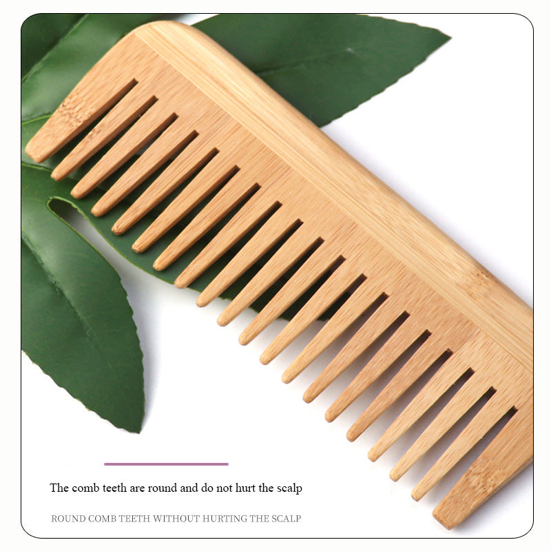 Nanzhu comb Anti-static Bamboo fragrance Bamboo household comb Wide tooth smooth hair comb