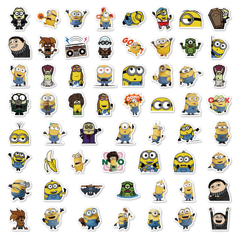 60PCS Minions Stickers Cartoon Despicable Me Stickers Waterproof DIY Stickers