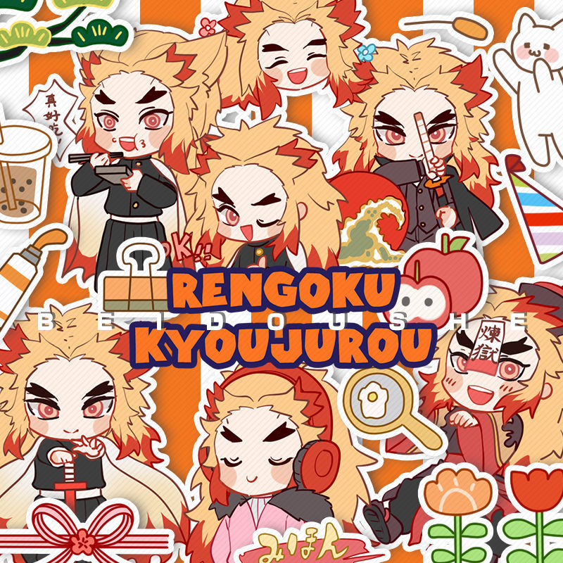 Demon Slayer: Kimetsu No Yaiba Agatsuma Zenitsu Tomioka Giyuu Handaccount Phone Case Kochou Shinobu Rengoku Kyoujurou Glitter Stickers