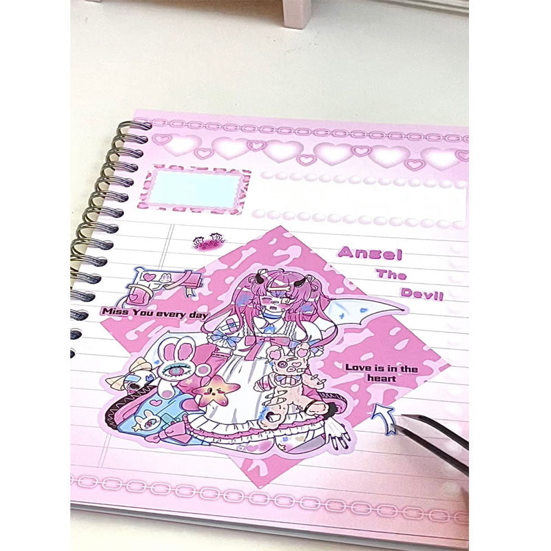 Killer Girl Barbie Girl Love Membrane Sweet Asian Style Decorative Stickers DIY Hand Account Phone Case Small Card Stickers