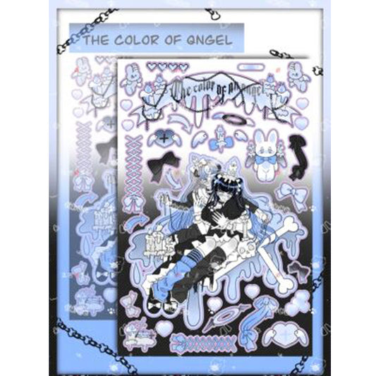 Killer Girl Barbie Girl Love Membrane Sweet Asian Style Decorative Stickers DIY Hand Account Phone Case Small Card Stickers