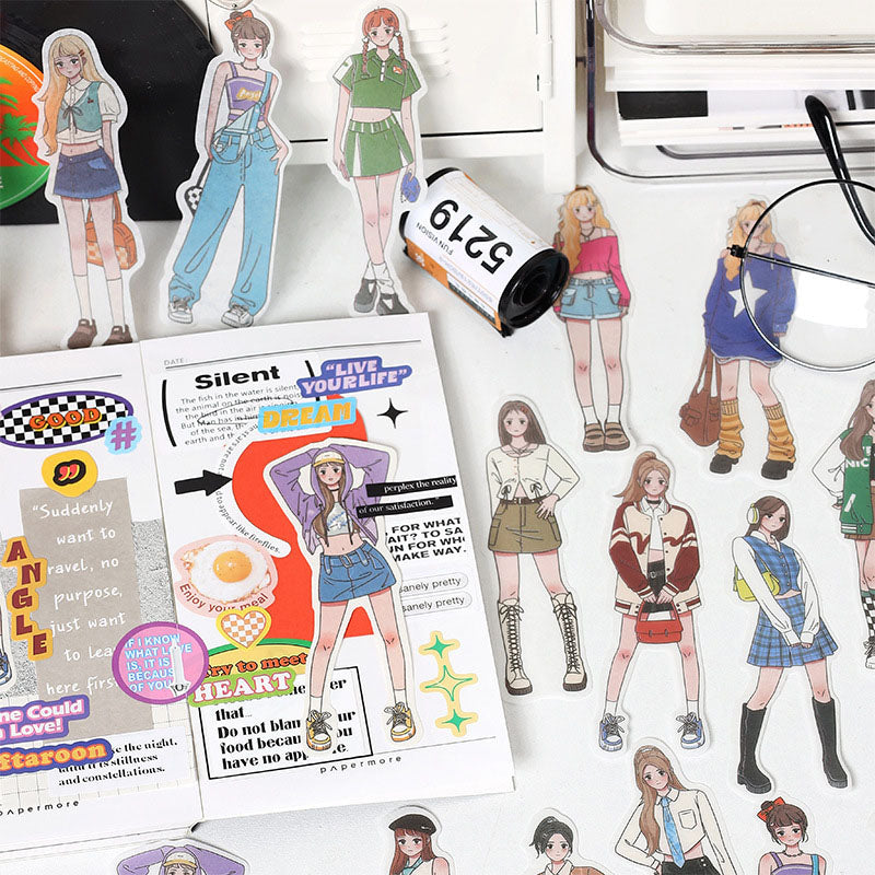 Sticker Pack Romantic Life Home Series Korean Girls Dress Up DIY Pocket Account 4 materials