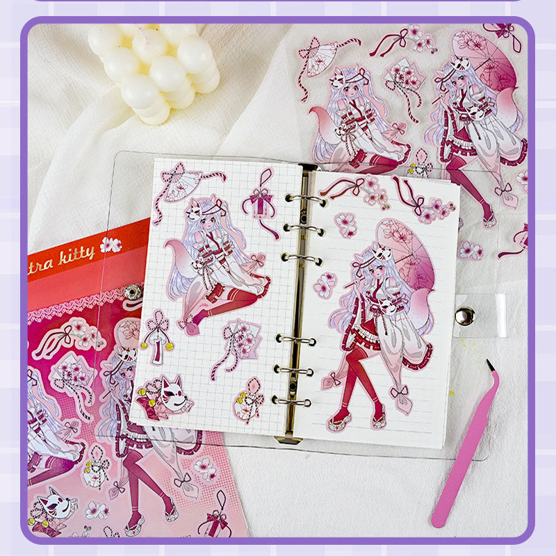 Variety of Characters Stickers Hand Account Decoration Material DIY Phone Case Key Chain Small Card Stickers Animation