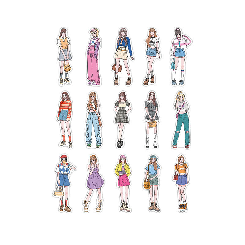 Sticker Pack Romantic Life Home Series Korean Girls Dress Up DIY Pocket Account 4 materials