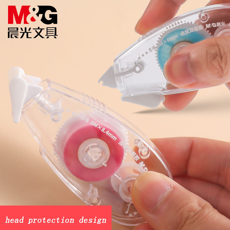 Modify Belt-Type Double-Sided Adhesive Large-Capacity Sticker Tape Hand Account Material Creative Dot-Shaped Double-Sided Adhesiveg