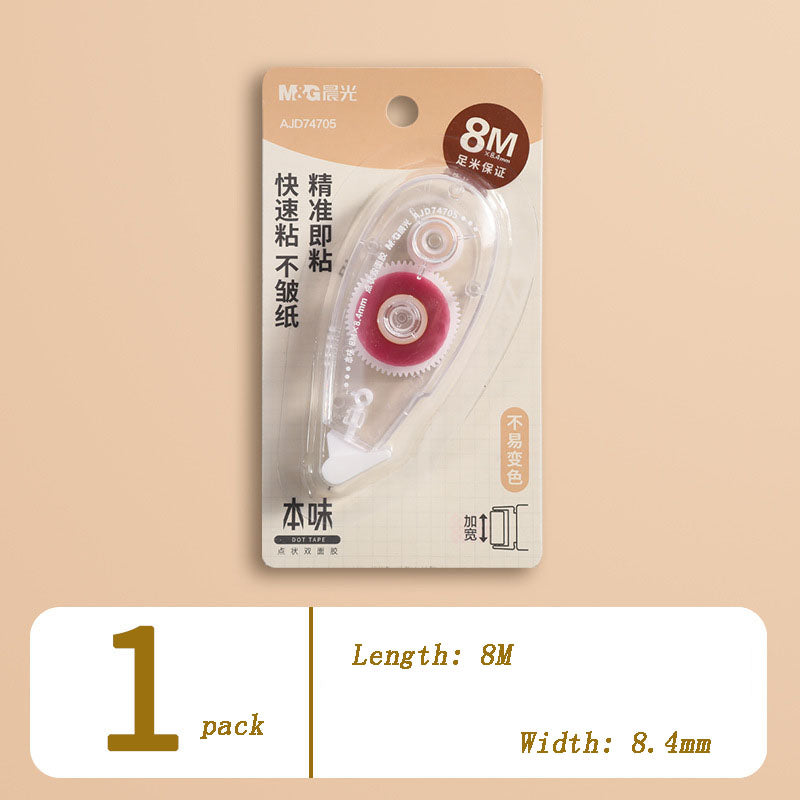 Modify Belt-Type Double-Sided Adhesive Large-Capacity Sticker Tape Hand Account Material Creative Dot-Shaped Double-Sided Adhesiveg