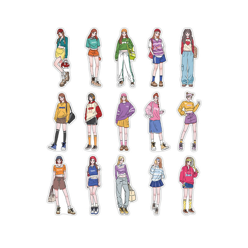 Sticker Pack Romantic Life Home Series Korean Girls Dress Up DIY Pocket Account 4 materials