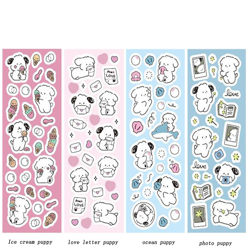 Cute Cartoon PomPom Purin Stickers Laser DIY Decorative Small Stickers Waterproof Goo Card Stickers