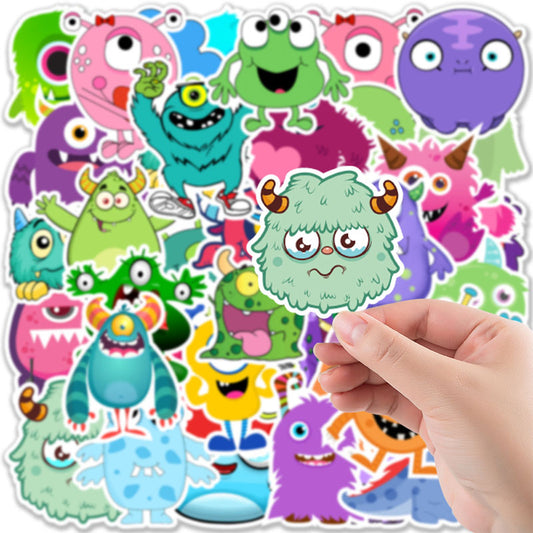 50pcs Cartoon DIY Notebook Water Cup phone Case Graffiti Decorative Stickers Notebook Hand Account Stickers