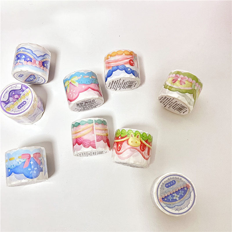 Letter Lovers Washi Fruit Tape Cream Special-Shaped Sticker Roll Hand Account Decoration Material Stickers Collage