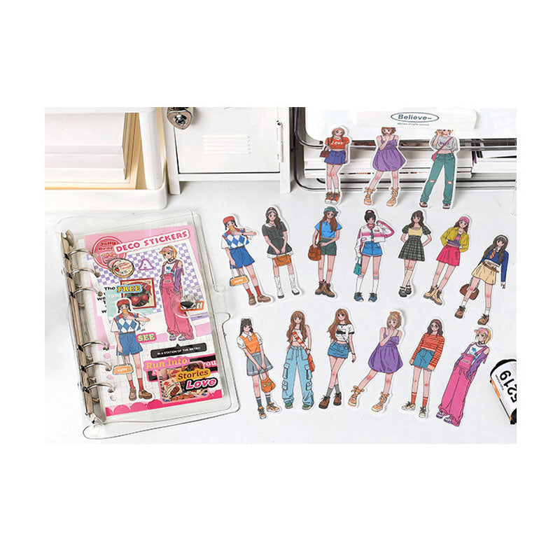 Sticker Pack Romantic Life Home Series Korean Girls Dress Up DIY Pocket Account 4 materials