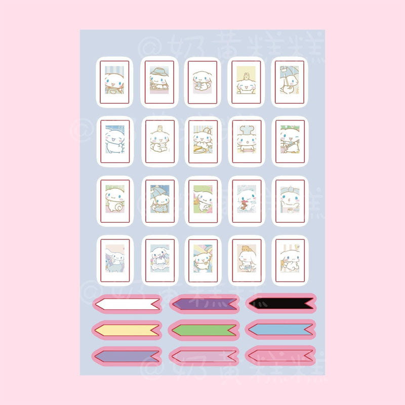 Sanrio Goo Card Sticker Kulomi Melody Decoration Phone Case Hand Account Material Sticker