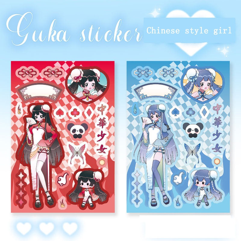 Character Stickers Dorothy Heart Wave Series Cartoon Cute Girl Phone Case Keychain Plate Material Decorative Stickers