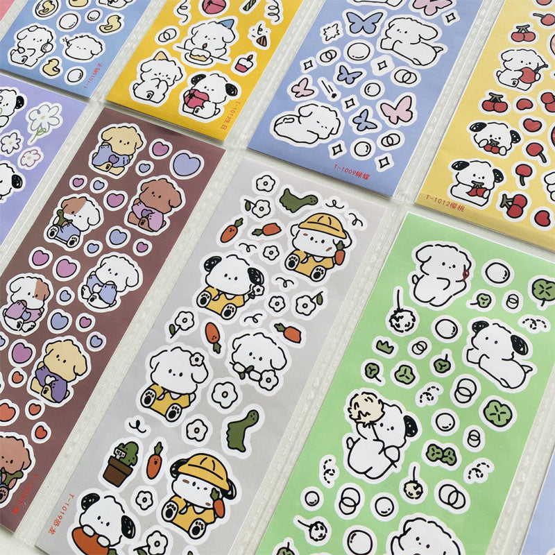 Cute Cartoon PomPom Purin Stickers Laser DIY Decorative Small Stickers Waterproof Goo Card Stickers