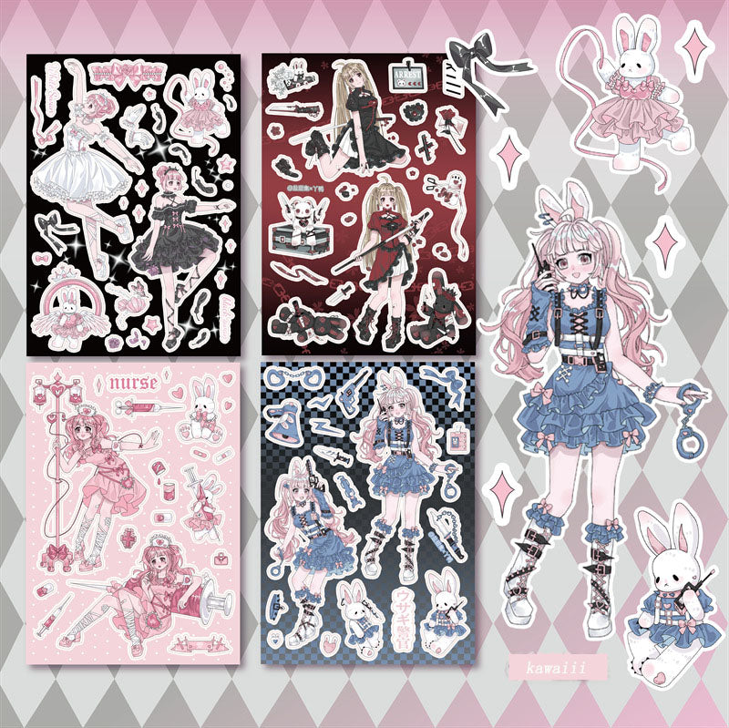 Cartoon Pochacco Stickers Cute Ins Cinnamoroll Sanrio Hand Account Waterproof Decorative Small Pattern Hand Account Stickers