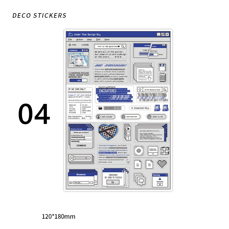 Infeel.Me Goo Card Stickers Dimensional Search Series Cartoon Creative Handbook DIY Decoration Material Stickers