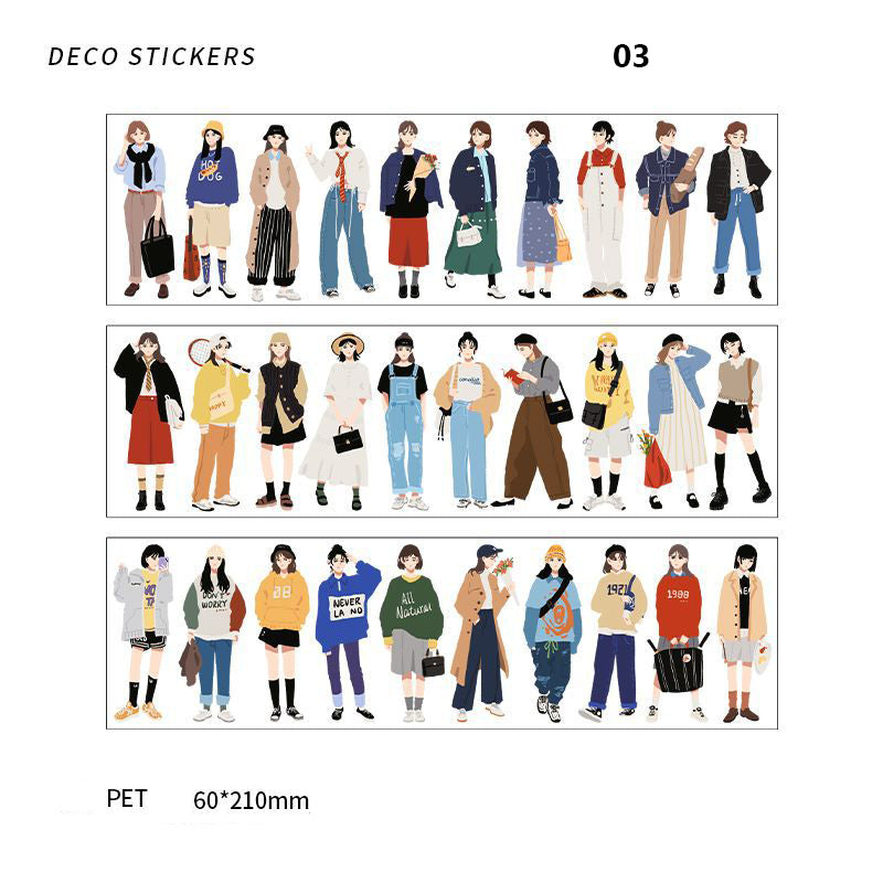 Infeel.Me Gentle Past Series PET Character Deco Sticker