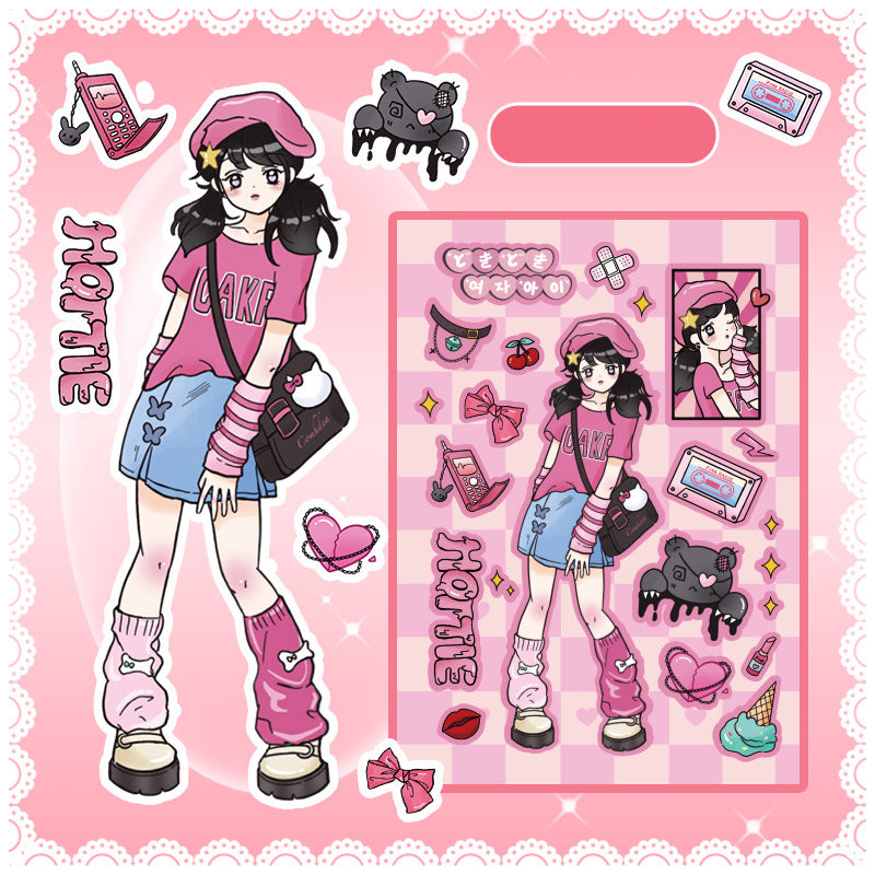 Yuezhen Moon Heart Series Scrapbook Journal Stickers